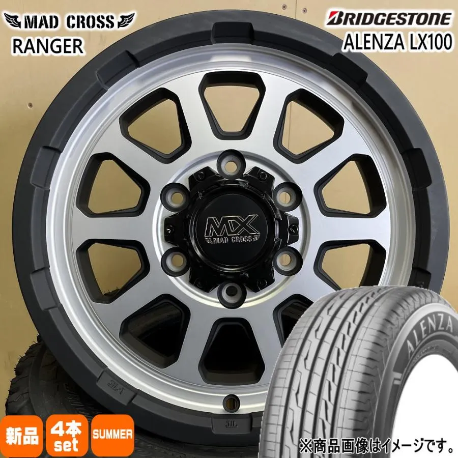 200系 ハイエース 専用  ブリヂストン 215/65R16 98H ALENZA LX100 夏用 サマータイヤ MAD CROSS RANGER