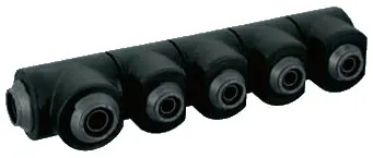 オンダ製作所【WHSU1C-NE08】ダブルロックジョイントP WHSU1-NE型 回転ヘッダー・ウレタン保温材付 IN16A×OUT16A・13A PB 接続口数(樹脂管16A：2 13A：6)〔IE〕