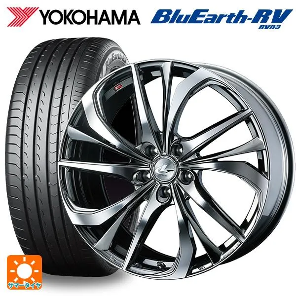 送料無料 サマータイヤホイール 4本セット 225/50R18 95V ヨコハマ ブルーアース RV03 ウェッズ レオニス TE 18-7J