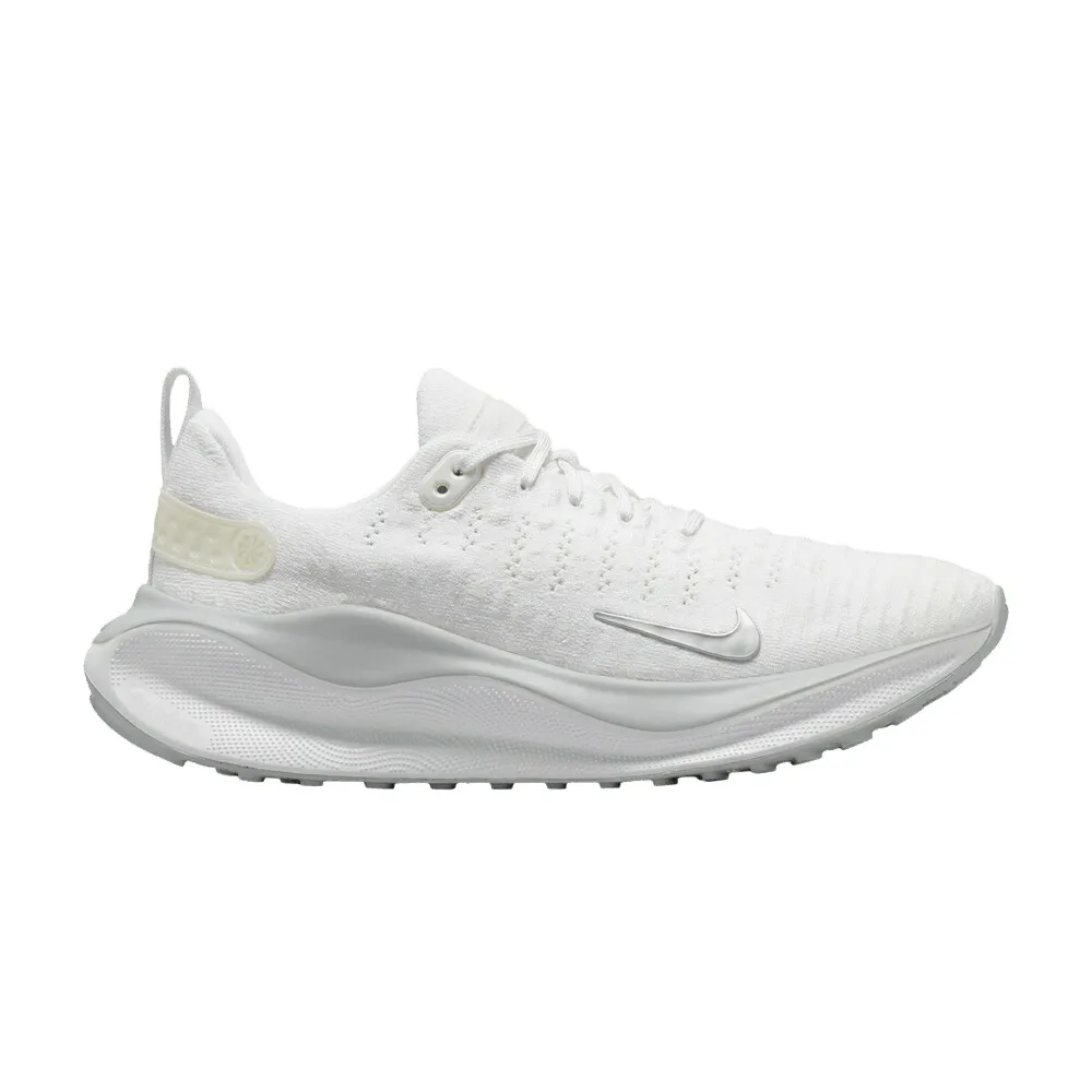 ナイキ ラン 白色 ホワイト WHITE SILVER スニーカー レディース NIKE WMNS REACTX INFINITY RUN 4 METALLIC / WHITE PHOTON DUST METALLIC