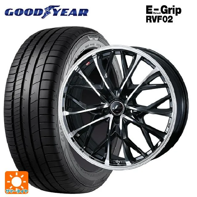 ミツビシ デリカD5(3DA系)用 225/55R18 102V XL グッドイヤー エフィシェントグリップ RVF02 レオニス MV