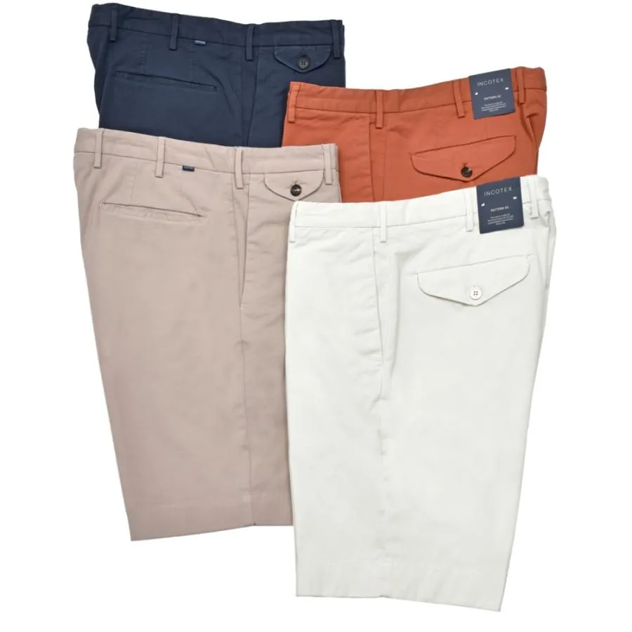 INCOTEX（インコテックス）SLIM FIT ストレッチコットンロイヤルバタヴィアショーツ 1W0192-9098B/32504 13155300052