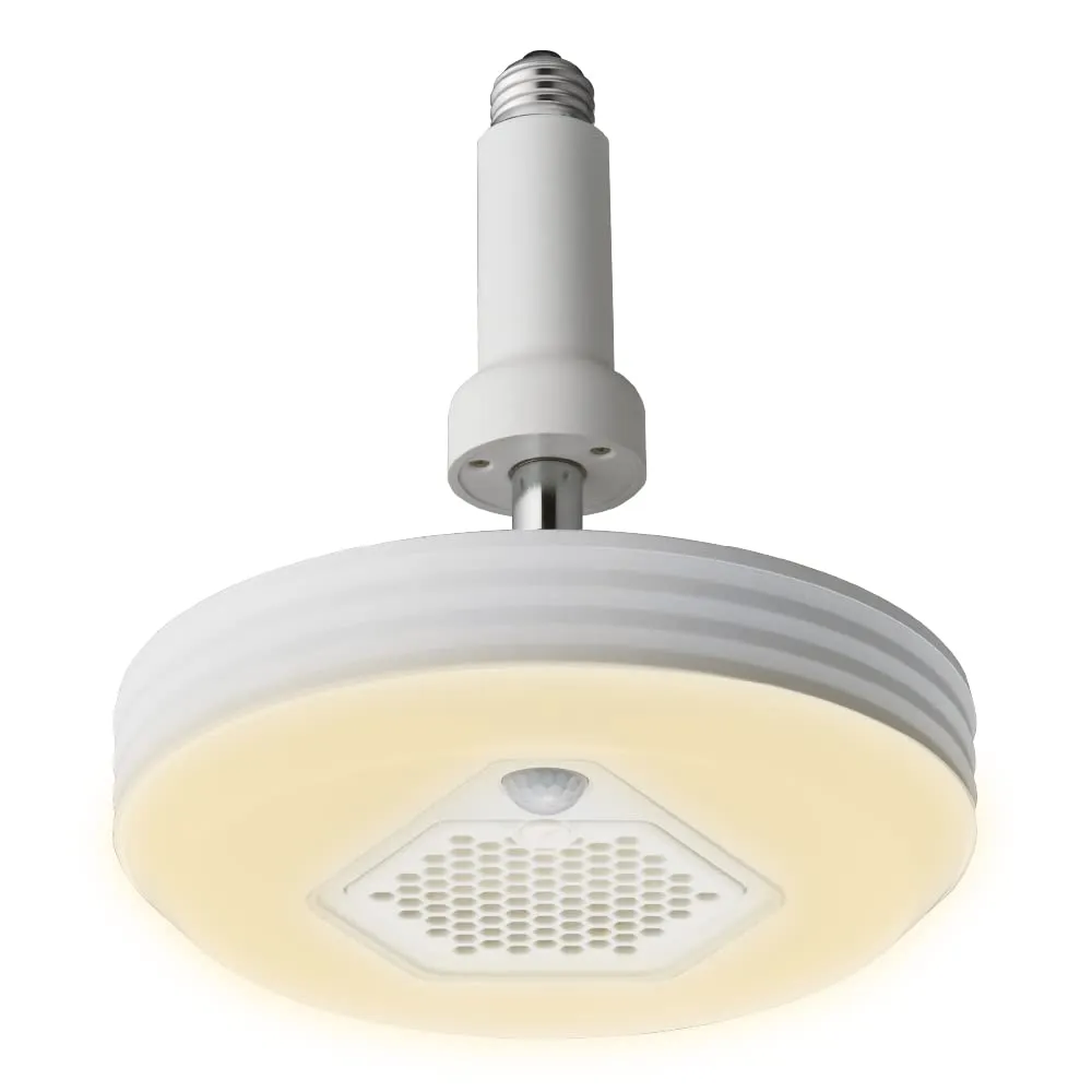 小型吊り下げランプ、人感センサー付き、60W、昼白色LED