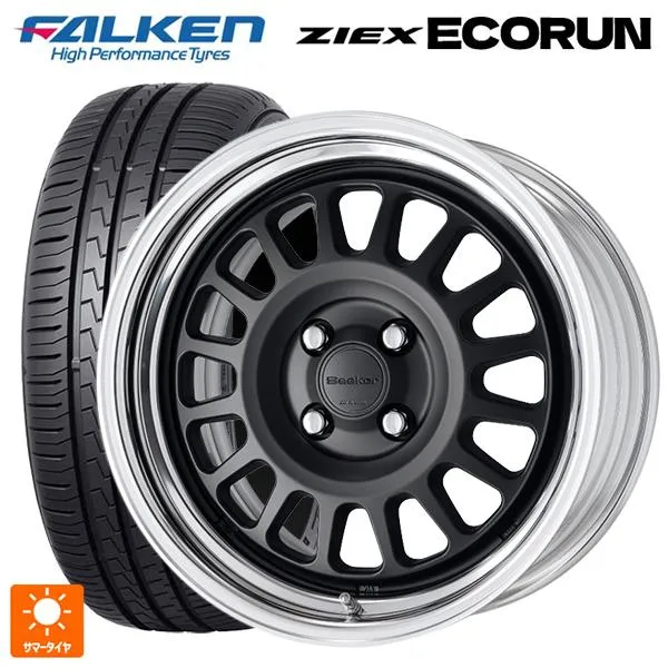 送料無料 サマータイヤホイール 4本セット 225/55R18 98V ファルケン ジークス ZE310R エコラン ワーク シーカー FD 18-7