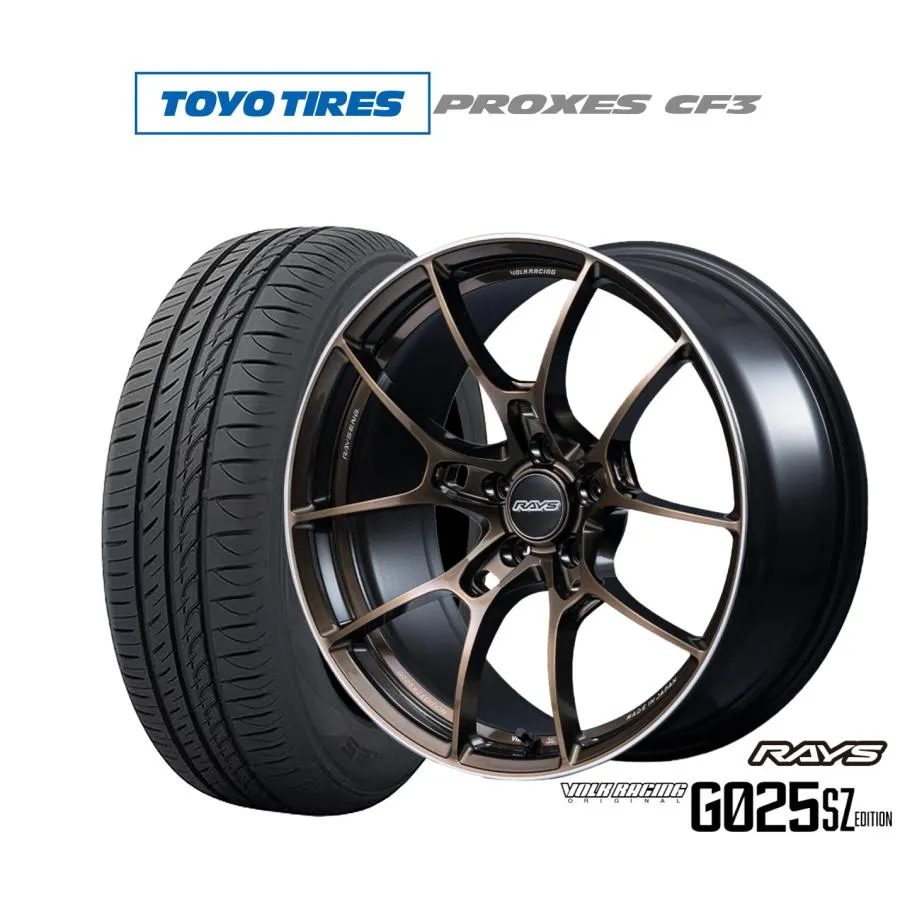 サマータイヤ ホイール4本セット レイズ ボルクレーシング G025 SZ EDITION トーヨータイヤ プロクセス PROXES CF3 225/40R18