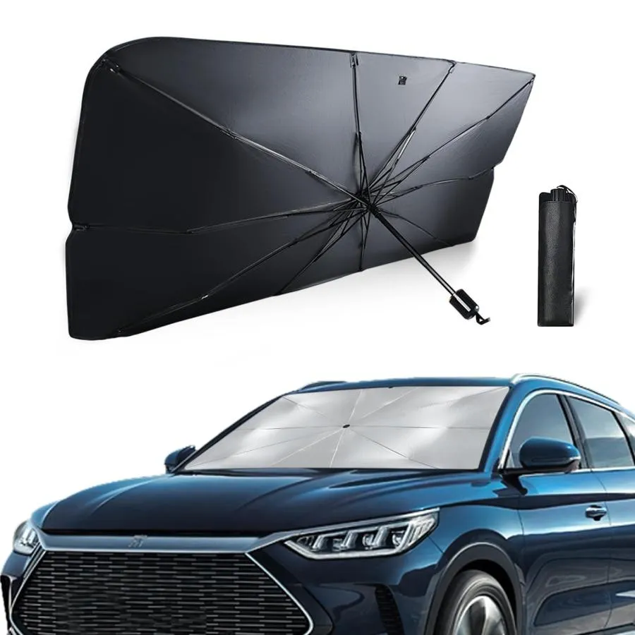 【並行輸入品】NGHEY 1 PC Car Windshield Sun Shade Umbrella, 55\" x 31\" UV Prote