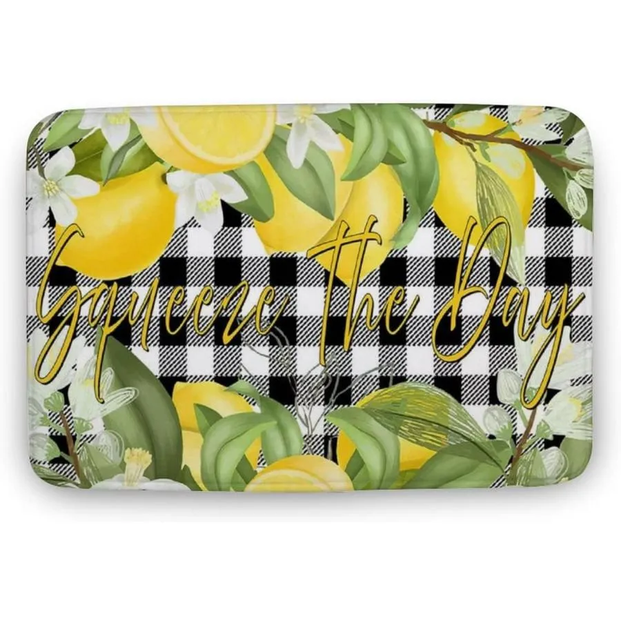 【並行輸入品】Lemons Door Mat for Front Door Home Entrance Rugs Farmhouse Home  並行