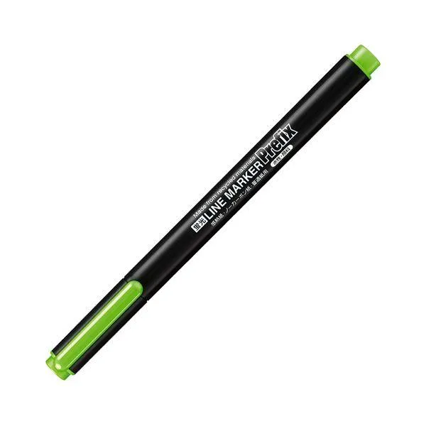 (まとめ) コクヨ蛍光OAマーカー(再生樹脂・シングル) プリフィクス 中字 緑 PM-L102G 1セット(10本) 〔×5セット〕