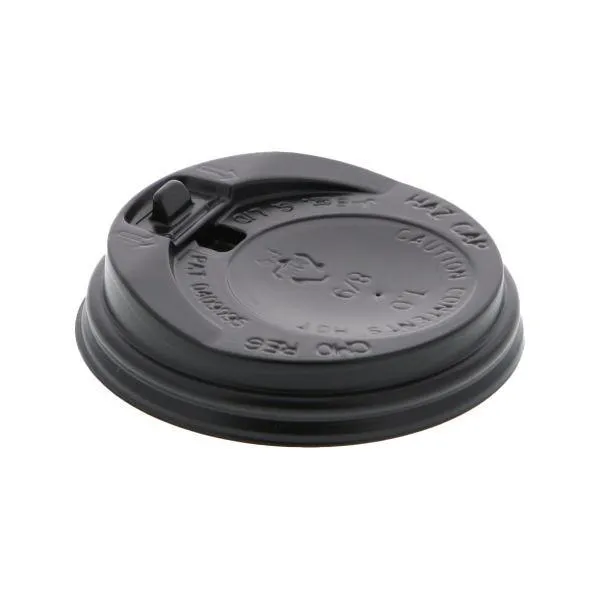 シモジマHEIKO 紙コップ 断熱カップ 飲み口付き 8オンス用蓋 口径80mm 黒 #0045371021セット(1000個：50個×20パック)