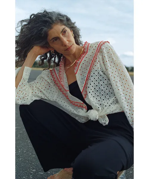 ブラウス シャツ 「CURRENTAGE/カレンテージ」Vintage Lace Blouse レディース