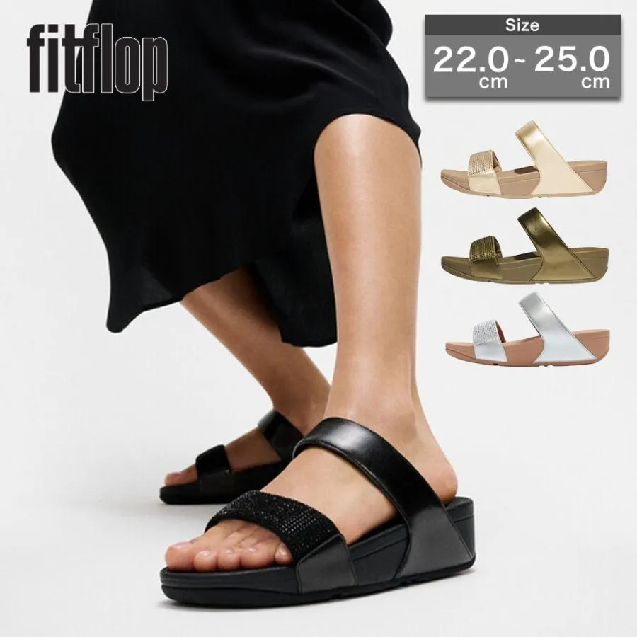 【国内正規品】fitflop フィットフロップ サンダル  LULU CRYSTAL EMBELLISHED SLIDES EC4 体圧分散 衝撃吸収 クッション性