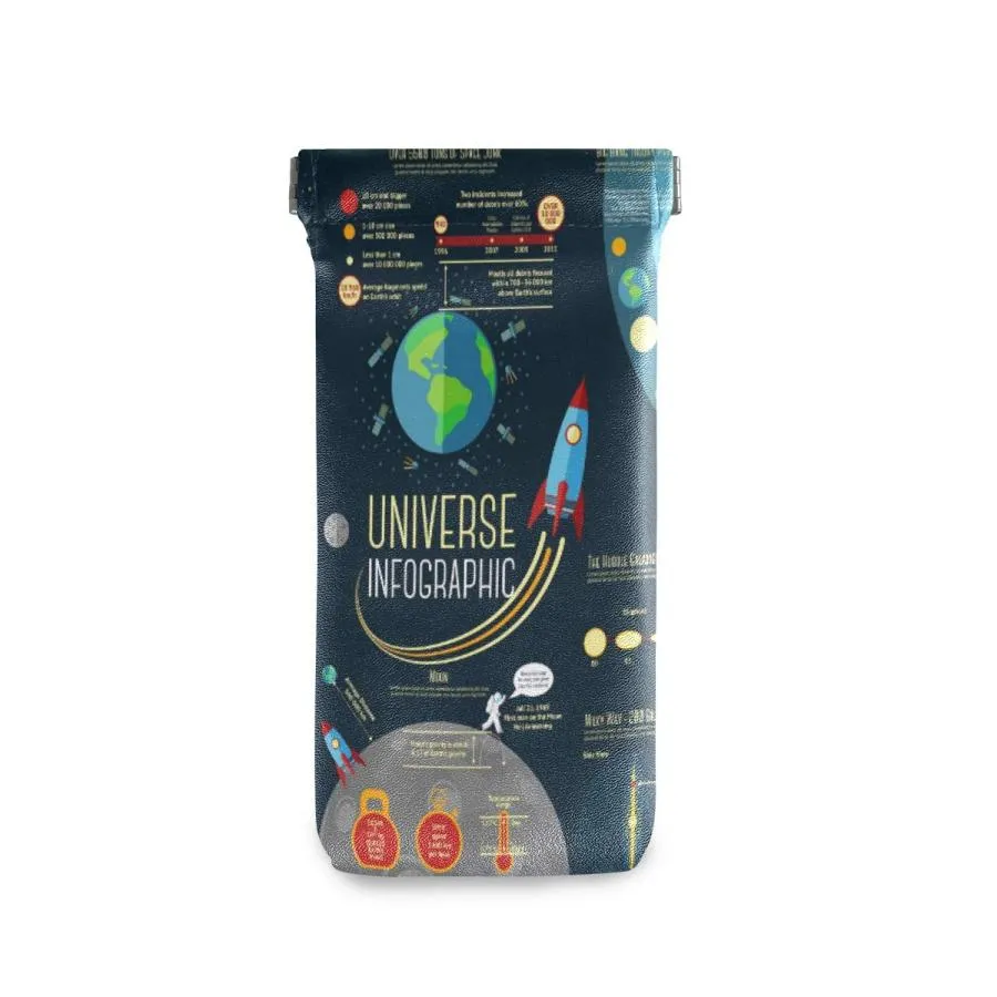 【並行輸入品】AUUXVA Sunglasses Pouch Galaxy Planet Solar System Squeeze Top G