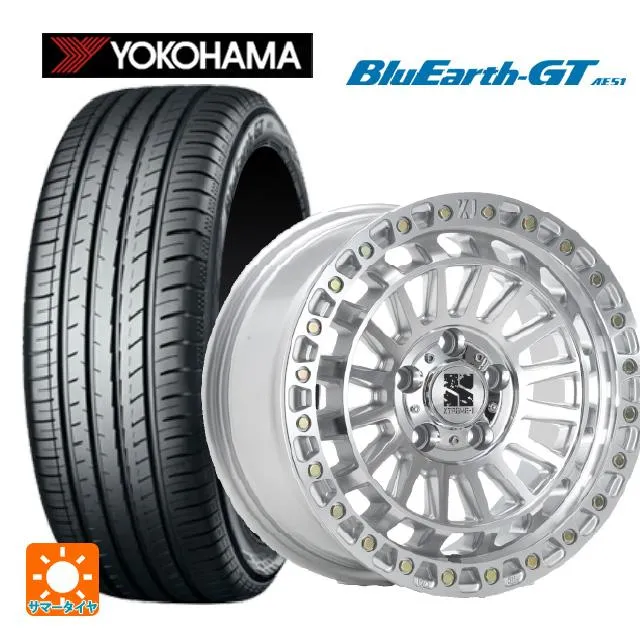 送料無料 サマータイヤホイールセット 205/50R17 93W XL ヨコハマ ブルーアースGT AE51 エムエルジェイ エクストリームJ XJ0