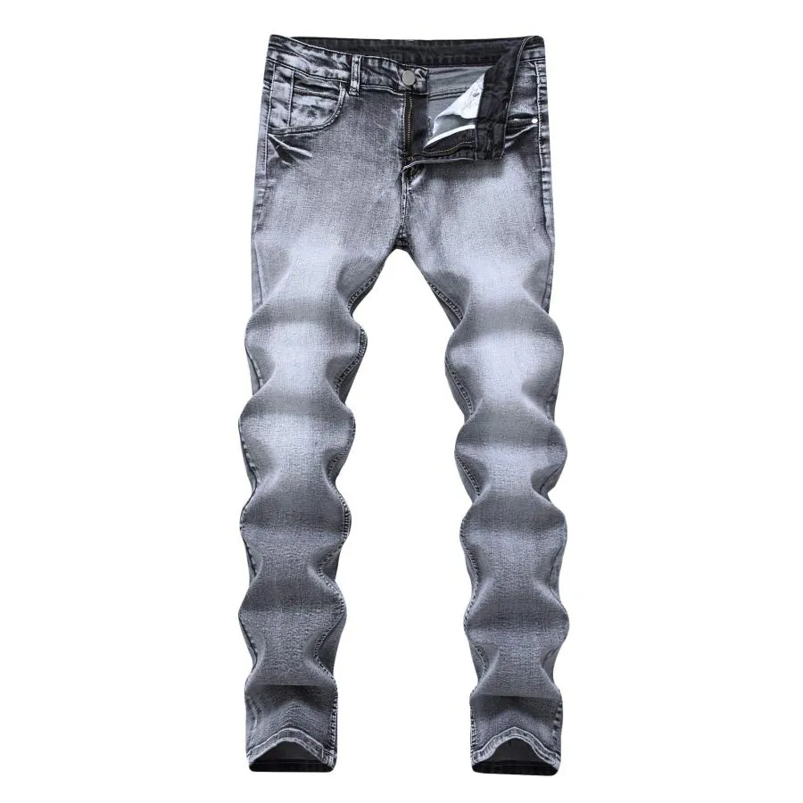【並行輸入品】Andongnywell Men's Fit Comfort Skinny Slim Fit Denim Pants Fashi