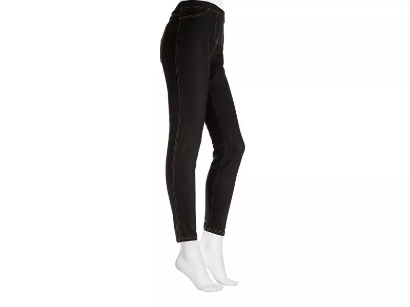 ヒュー レディース ボトムス レギンス デニム Hue Denim Women Leggings Black ブラック