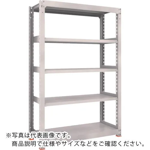 TRUSCO ( トラスコ中山 ) M3型中量棚 1200X471XH2400 6段 単体 免震樹脂ベース付 ネオグレー ( M3-8456SFC NG )