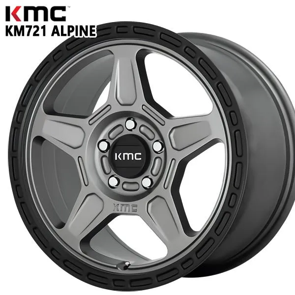 JL/JKラングラー ホイールセット 285/70R17インチ 5H127 KMC KM721 ALPINE SG ヨコハマ ジオランダー X-AT G016