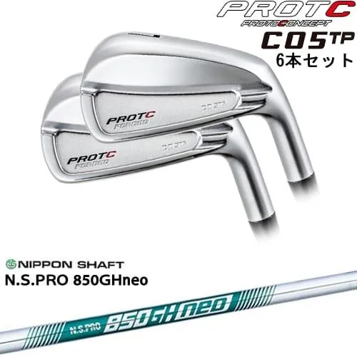 C05TP FORGED IRON アイアン6本set(5I-PW/6I-GW)[5P]プロトコンセプトPROTOCONCEP N.S.PRO 850GH neo 日本シャフト