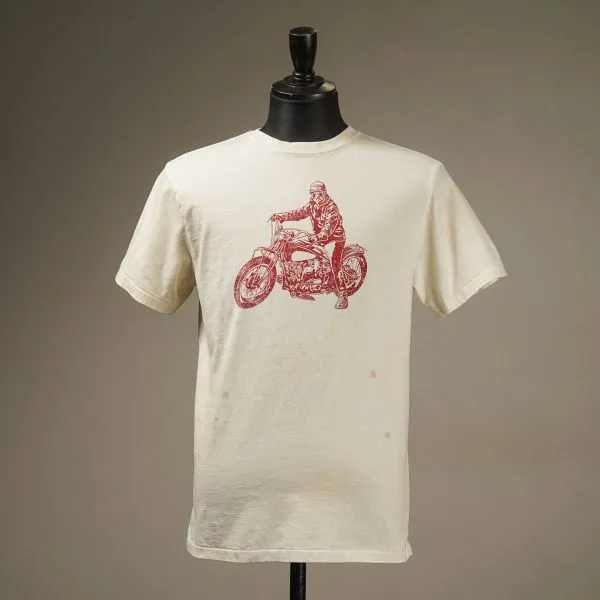オールドクロウ oc5119 OLD CROW RACING - S/S T-SHIRTS WHT Tシャツ