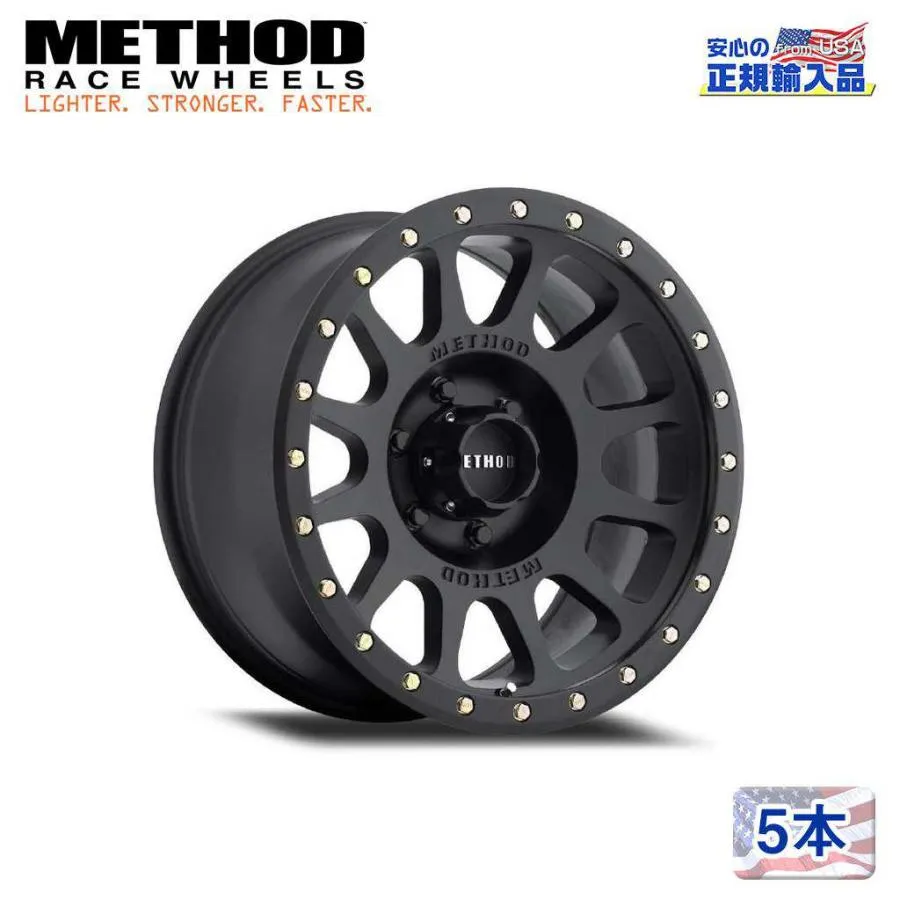 [Method メソッド 正規代理店]20インチアルミホイール 5本セット MR305 NV 20×10J 8H170 -18 CB130.81 汎用/MR30521087518N