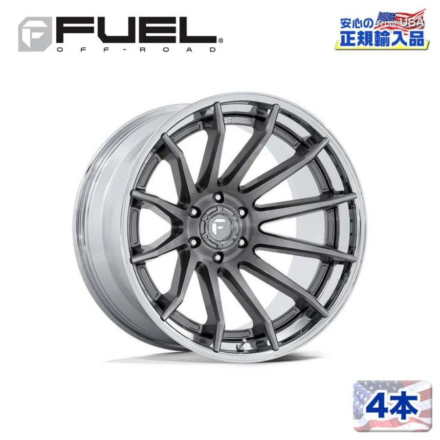 [FUEL (フューエル) 正規品]20インチホイール 4本セット FC403 BURN 20×10 6H 139.7 -18 CB106.1 プラチナム/FC403AP20106818N