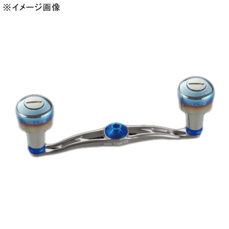 リールカスタムパーツ LIVRE FKKE115-D27-TIB フルコンプクランクエッジ115 DELTA27ノブ 黒鯛工房用 チタンP+ブルーG
