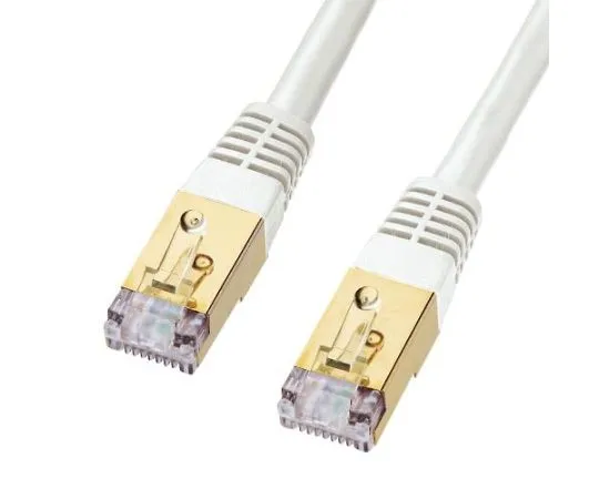 アズワン LANケーブル（CAT7/SCTPタイプ/ホワイト） 50m EA764BB-63 1個