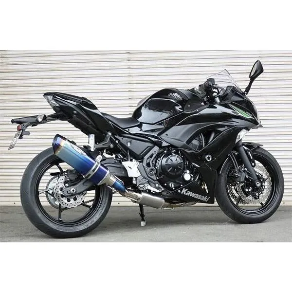 BEET ビート NASSERT(ナサート) Evolution TypeII フルエキゾーストマフラー サイレンサータイプ：ブルーチタン Ninja650 Z650 KAWASAKI カワサキ マフラー