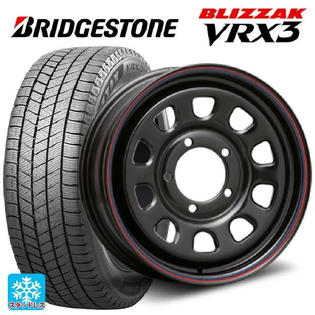 送料無料 スタッドレスタイヤホイール 4本セット 215/65R16 98Q ブリヂストン ブリザック VRX3 正規品 # エムエルジェイ デイトナ