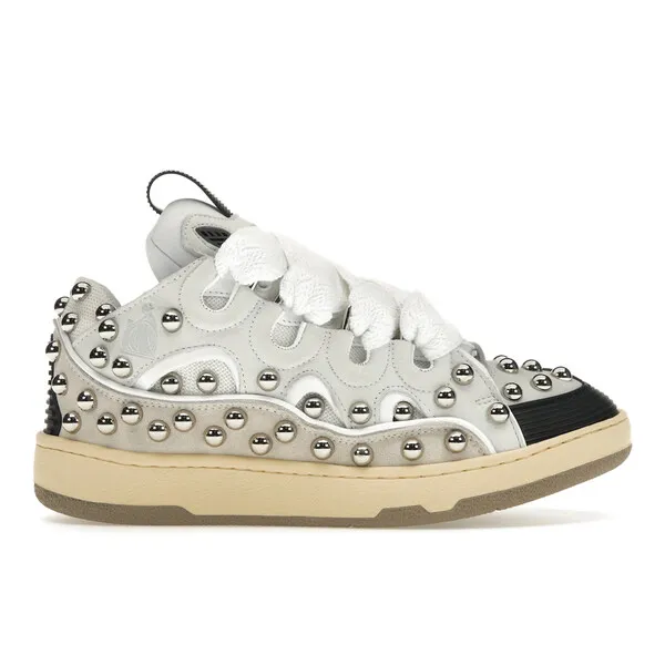Lanvin ランバン レディース スニーカー  【Lanvin Studded Leather Curb Sneaker White (Women)】  サイズ US_W_10 White
