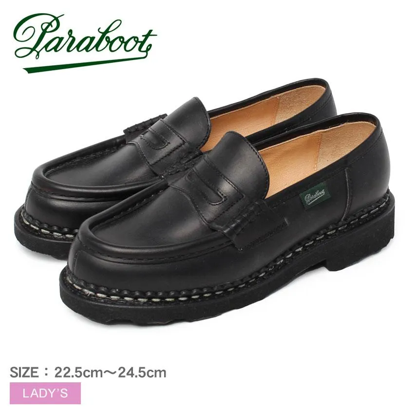 パラブーツ ローファー レディース オルセー PARABOOT 150115 ブラック 黒 靴 シューズ レザーシューズ ビジネスシューズ 革靴 爆買|slz|