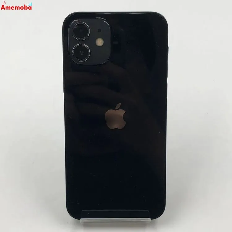 【中古】iPhone12 64GB ブラック MGHN3J/A docomo版SIMフリー 訳あり品
