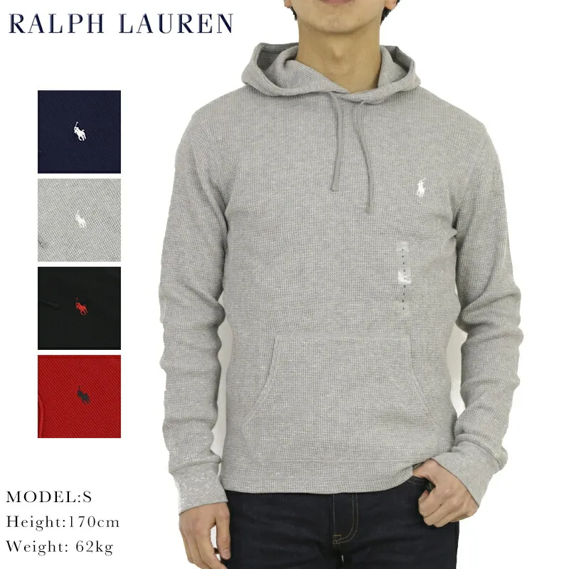 ポロ ラルフローレン メンズ プルオーバー ワッフルサーマル パーカー POLO Ralph Lauren Men Waffle Thermal Pullover Hoodie US