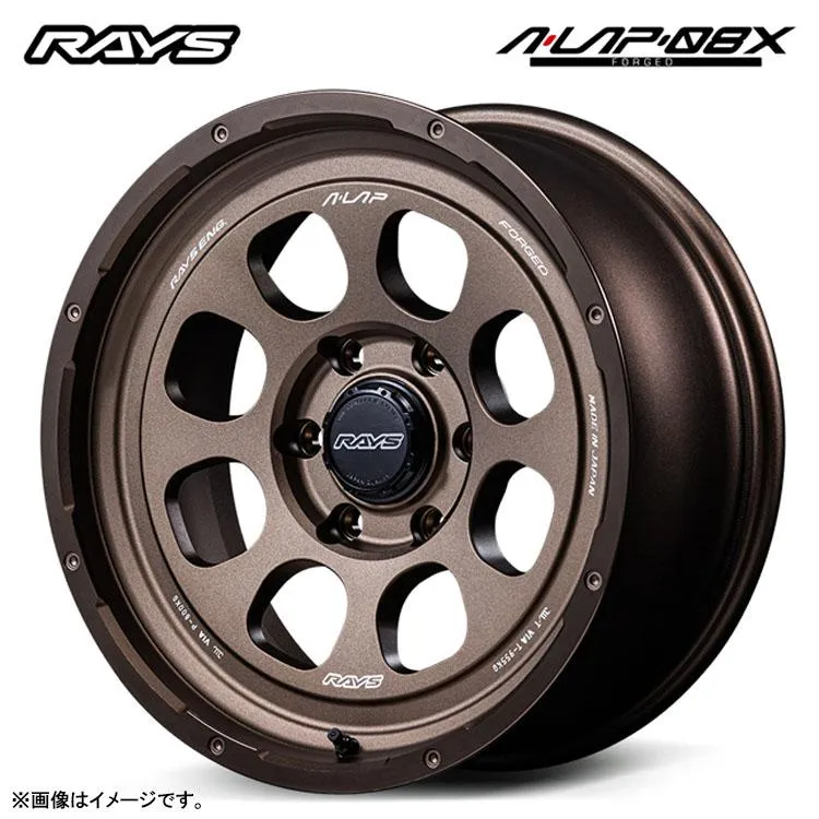 18インチ 5H127 9J 9J+0 5穴 ホイール 【1本単品 新品】 ブロンズ(アルマイト) A-LAP-08X 送料無料 レイズ