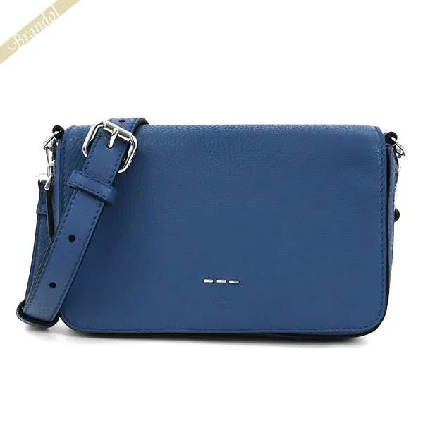 フェンディ FENDI ショルダーバッグ メンズ レディース フラップバッグ ブルー 7M0299 SFR F0G18【最大1000円クーポン】