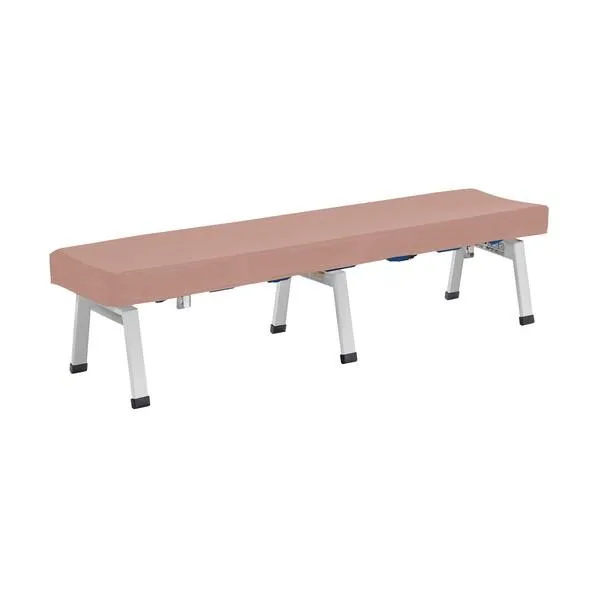 テラモト クッション付きレスキューボードベンチ 脚部ホワイト クラシックピンク W1800×D460×H420mm BC-309-128-6 1台
