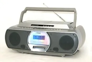 【中古】(良い)Victor ビクター JVC RC-G1MD-S シルバー CD-MDポータブルシステム Clavia クラビア （CD/MDデッキ）（ラジカセ形状）