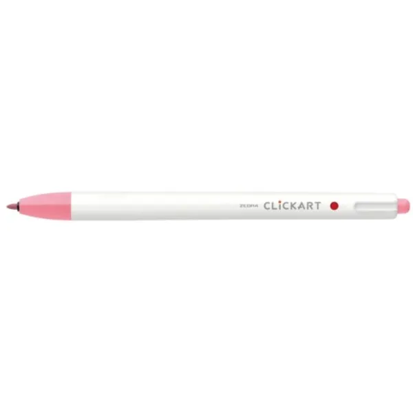 【ポイント20倍】（まとめ） ゼブラ ノック式水性カラーペン クリッカート ピーチピンク 0.6mm 【×50セット】
