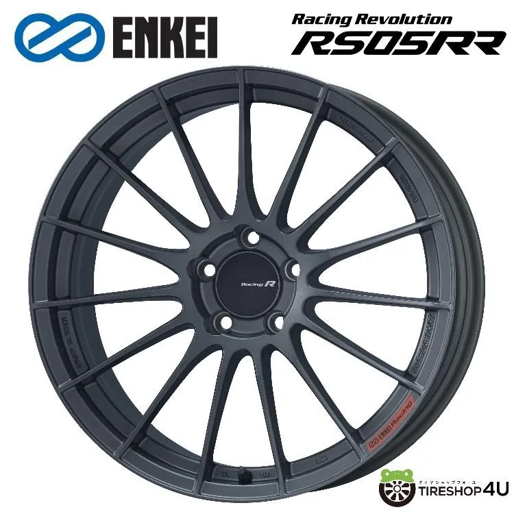 4本購入で送料無料 ENKEI Racing Revolution RS05RR 19x10.5J 5/114.3 +15 MDG マットダークガンメタリック 新品ホイール1本価格 【代引き不可】