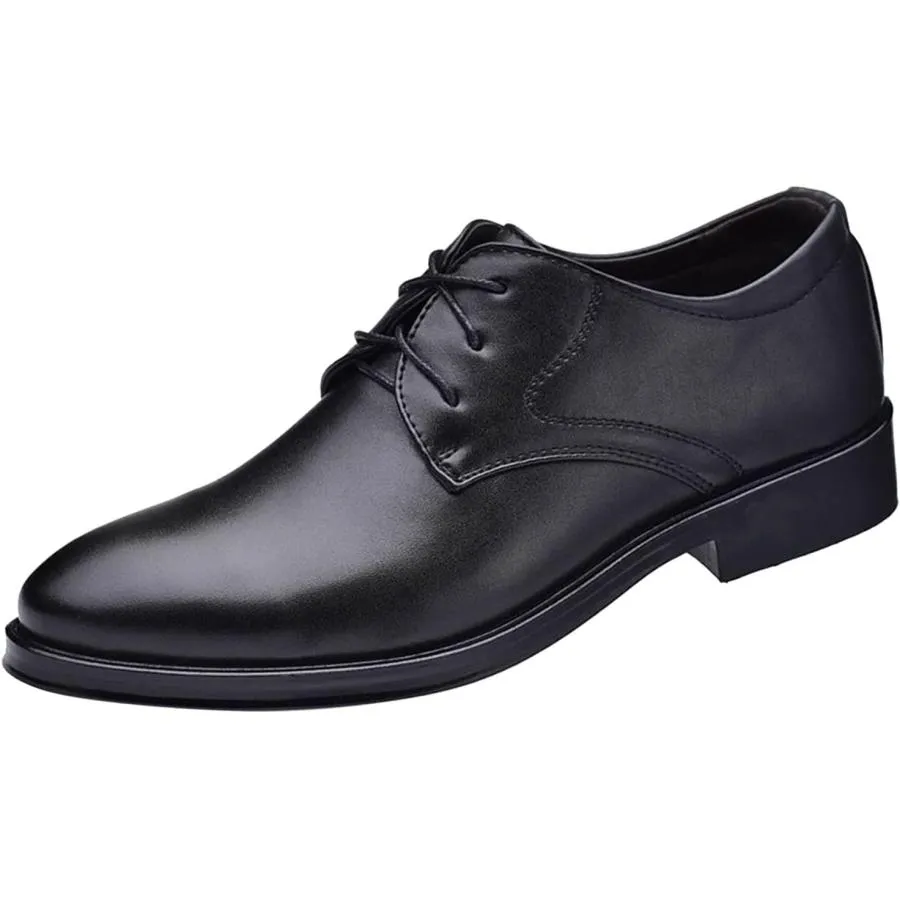 【並行輸入品】NIGXWNS Dress Shoes for Men Lightweight Breathable Lace Up Wedding S