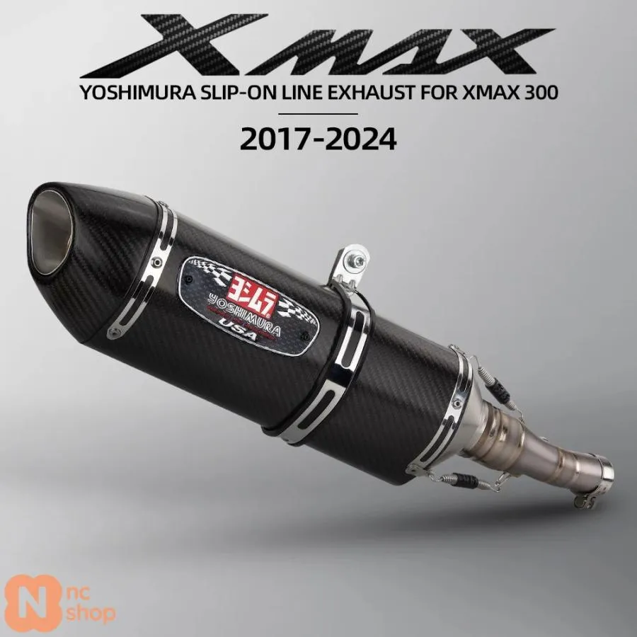 【並行輸入品】 R77 カーボンタイタニウム排気スリップオンライン ヤマハ XMAX300 XMAX 2017-2024