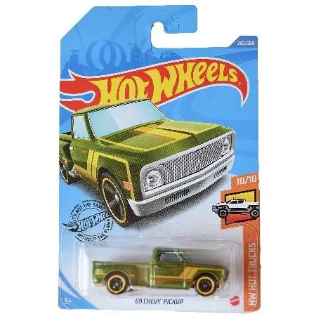 Mattel ホットウィール スーパートレジャーハント '69 シボレー ピックアップ 202/250 インターナショナルカード