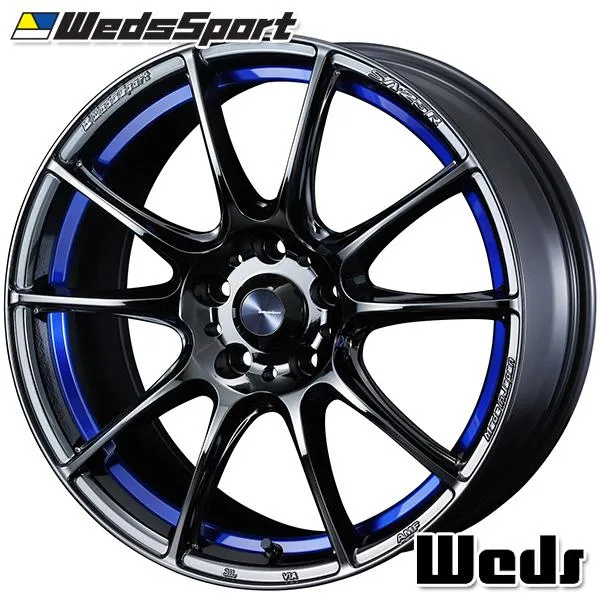 サマータイヤ ホイールセット 225/60R18インチ 5H114.3 ウェッズスポーツ SA25R BLCII ヨコハマ アドバンデシベル V553