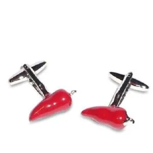 【送料無料】メンズアクセサリ― ホットレッドチリペッパーズカフリンクスhot red chilli peppers cufflinks