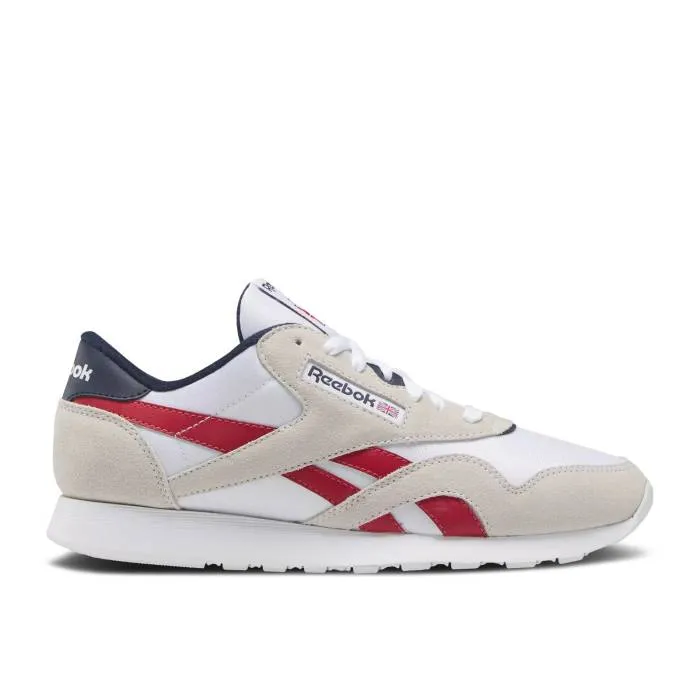 リーボック Reebok 【 Classic Nylon Flash Red Vector Navy Men Footwear White/Flash Red/Vector Navy 】 クラシック ナイロン Red 赤・レッド メンズ 白色 ホワイト Red 赤・レッド 紺色 ネイビー