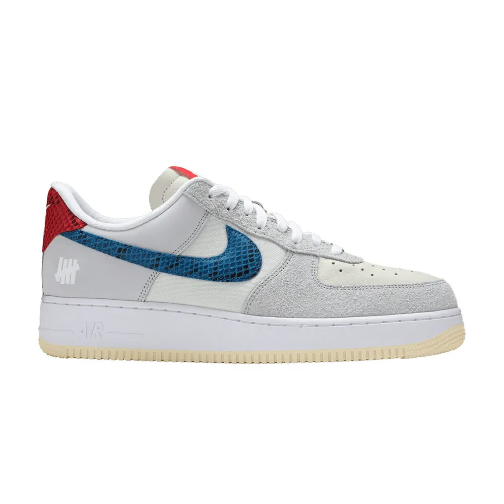 ナイキ メンズ アンディフィーテッド 灰色 グレー 青色 ブルー MEN エアフォース 5 IT スニーカー NIKE UNDEFEATED X AIR FORCE 1 LOW ON / GREY FOG IMPERIAL BLUE