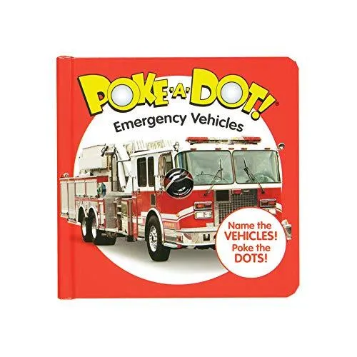 メリッサ\u0026ダグ おもちゃ 知育玩具 41355 Melissa \u0026 Doug 41355 Poke-a-Dot Emergency Vehicles | Activ