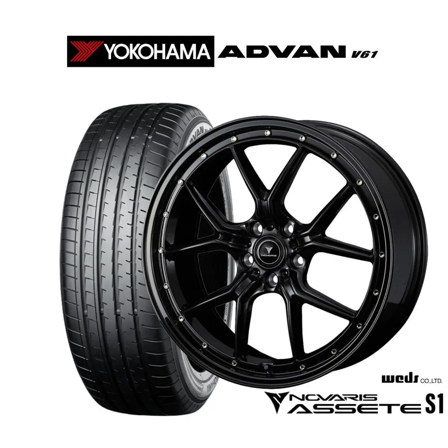 サマータイヤ ホイール4本セット ウェッズ ノヴァリス アセット S1 ヨコハマ ADVAN アドバン V61 235/50R20