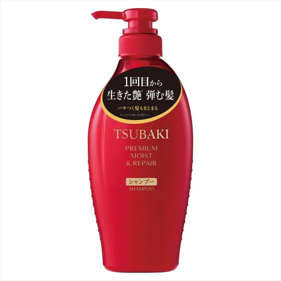 (送料無料・まとめ買い×9個セット)ファイントゥデイ TSUBAKI プレミアム モイスト\u0026リペア シャンプー 本体 450mL ツバキ 椿 つばき