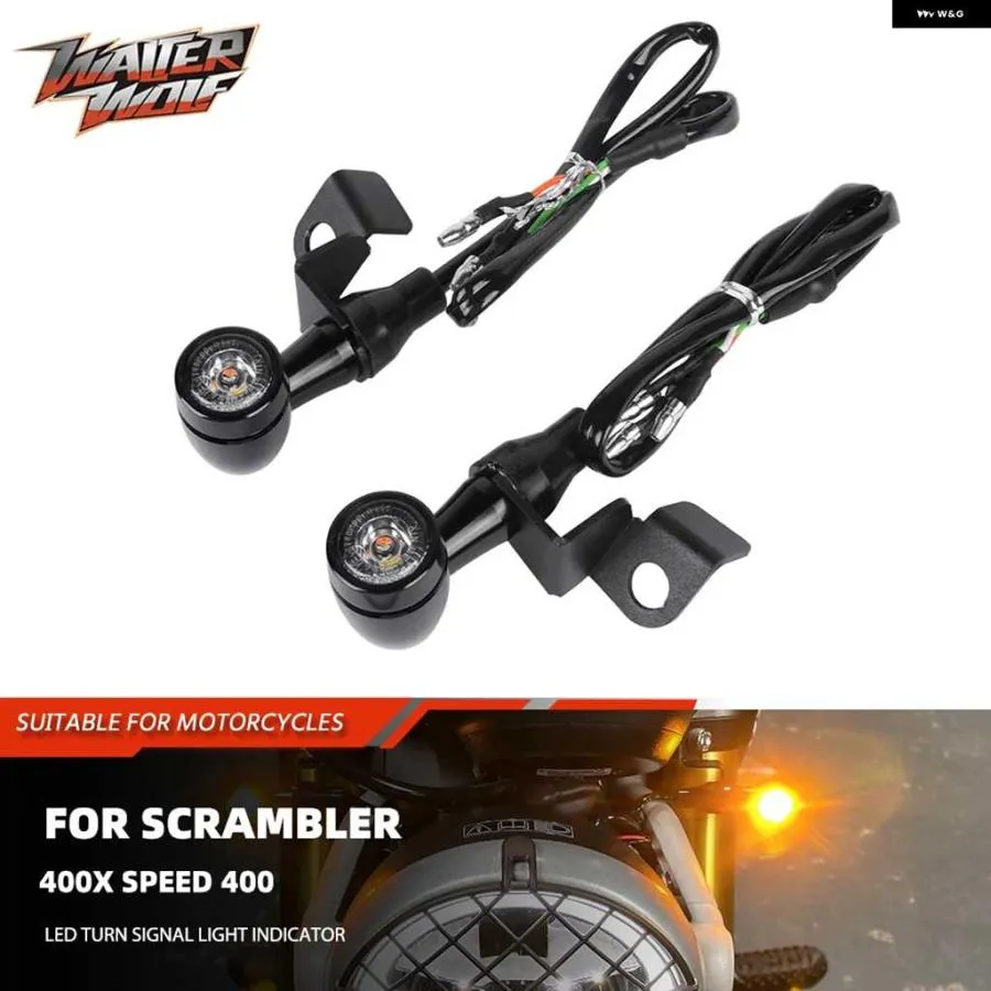 並行輸入品E32 フロント LED ウィンカーライト カフェレーサー インジケーター ブレーキランプ DRL ランニング ブリンカー スクランブラー 400X 400 Xス